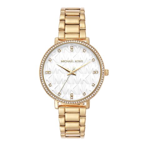 michael kors watch with mk logo on face|Michael Kors pyper watch.